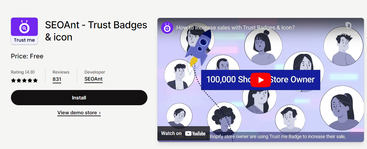 SEOAnt ‑ Trust Badges & Icon - Boost conversions with diverse trust and  shipping badges